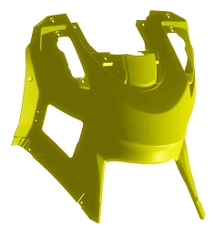 Облицовка верхняя R10700054-03  с лючком желтый. Купить запчасти для  снегоходов Буран и Тайга