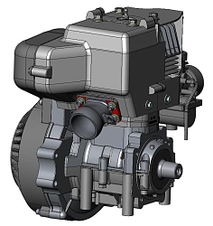 Двигатель РМЗ-250 K90500250-01ЗЧ. Купить запчасти для  снегоходов Буран и Тайга